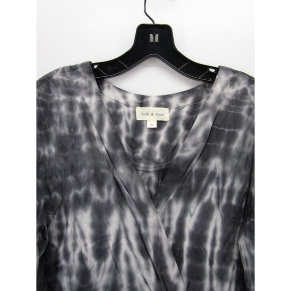 Cloth & Stone Romper Medium Tie Dye Wrap Belted Waist Tie Knit Preppy - Picture 2 of 13